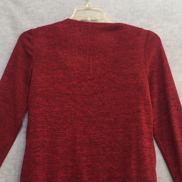 Jessica Howard Waterfall Front Fully Lined Brick Red Midi-Dress - Picture 3 of 10